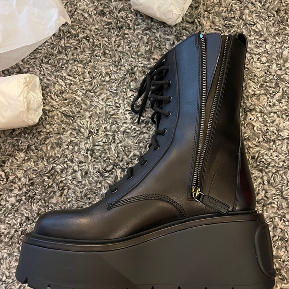 Valentino Uniqueform Lace Up Boots - Picture 8 of 8